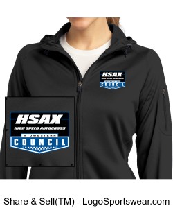 MCSCC Ladies Tech Fleece Full Zip Hooded Jacket - HSAX Design Zoom